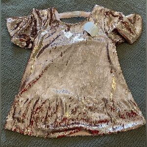 Altar'd State Gold Sequin Top